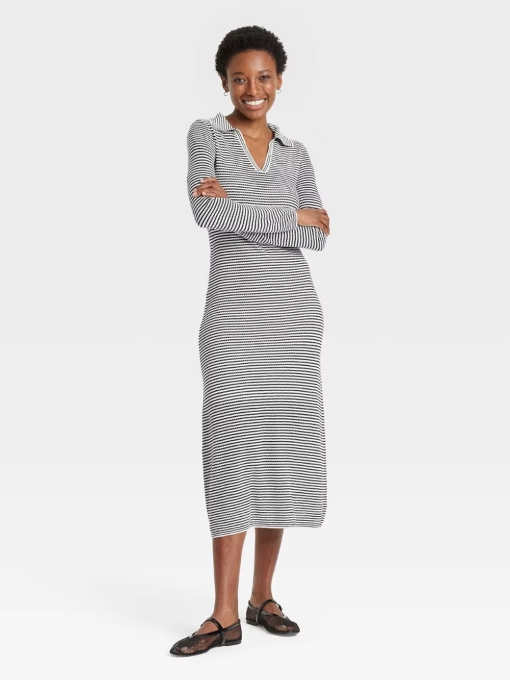 Women's Long Sleeve Maxi Sweater Dress - A New Day
